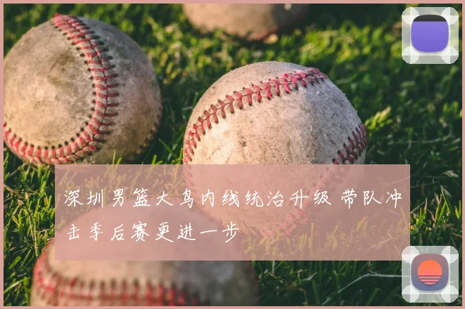 深圳男篮大鸟内线统治升级 带队冲击季后赛更进一步